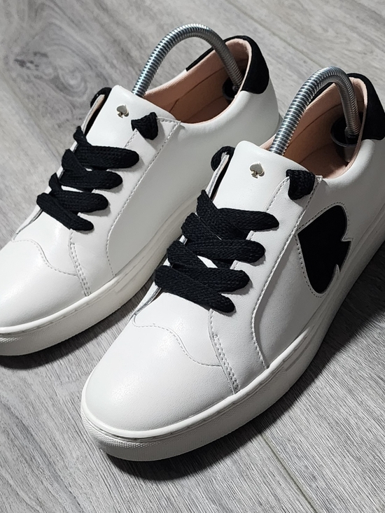 kate spade Shoes - NWOB Kate Spade New York Fez White And Black Sneakers Womens Shoes Size 8.5